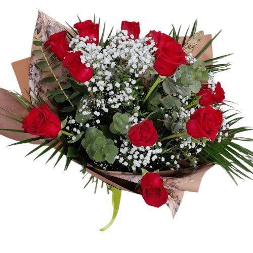 Ramo 12 rosas rojas